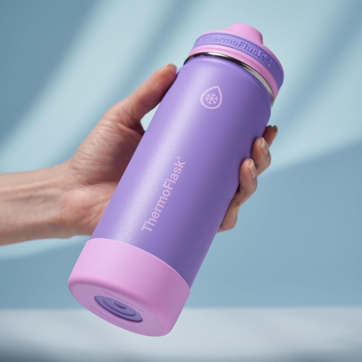 ThermoFlask Kids insulated Water Bottle, Straw Lid, 18 oz, Berry Twist