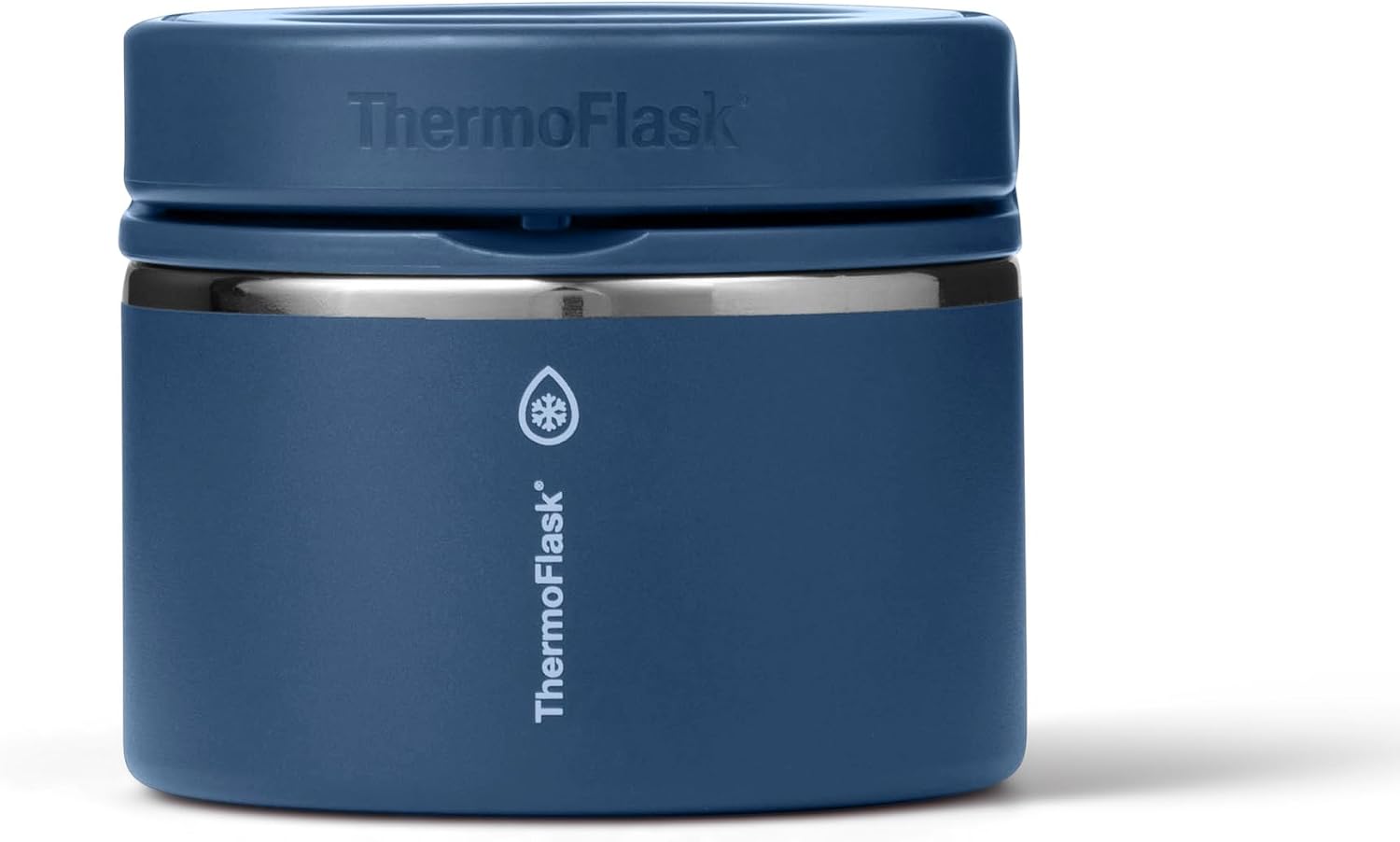 ThermoFlask Insulated Food Jar with Leakproof Lid (12 oz, Navy) - Stainless Steel Food Containers for Hot & Cold Meals, Lunch, Soup & Snacks