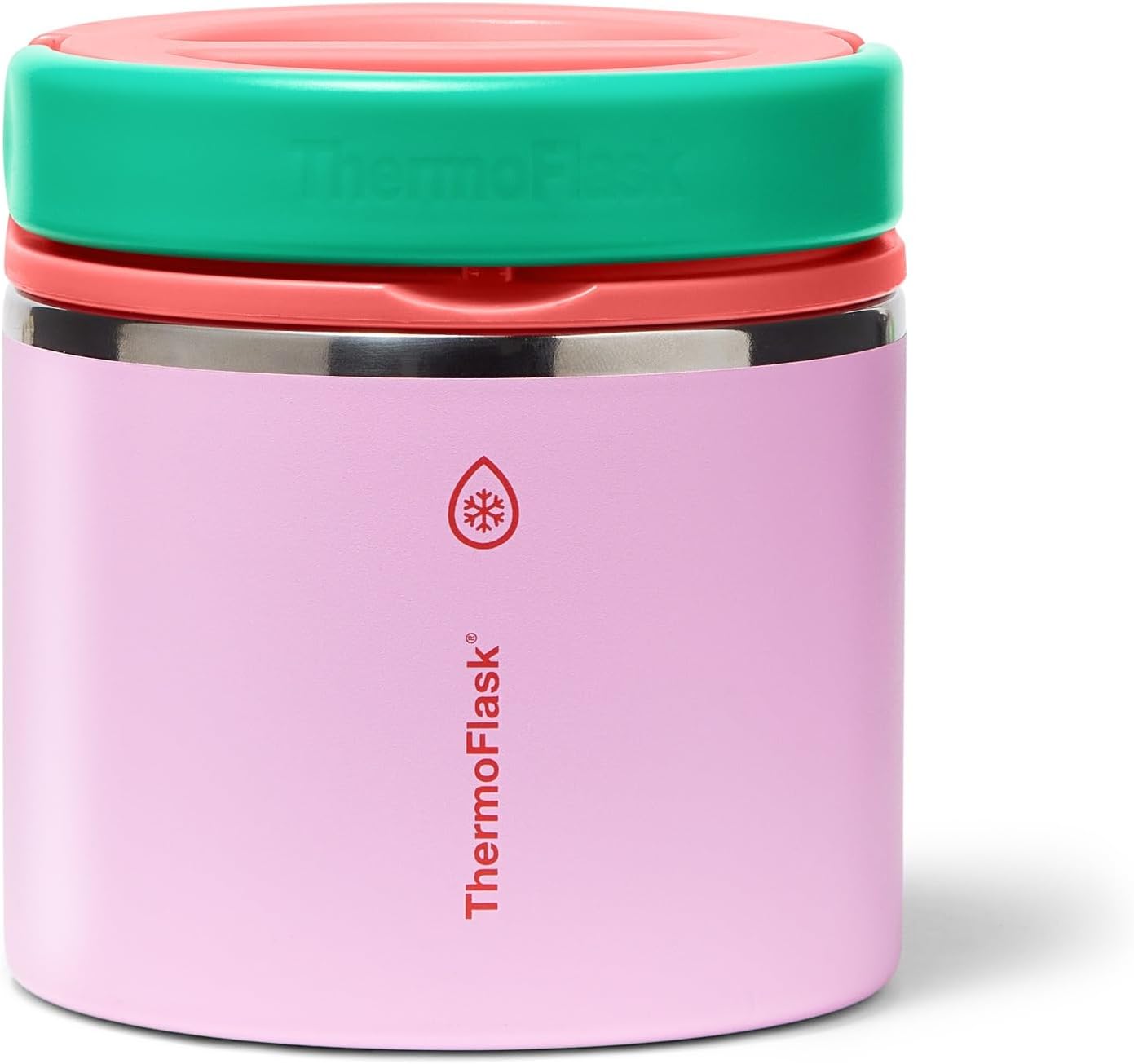 ThermoFlask Insulated Food Jar with Leakproof Lid (20 oz, Spring Blossom) - Stainless Steel Food Containers for Hot & Cold Meals, Lunch, Soup & Snacks